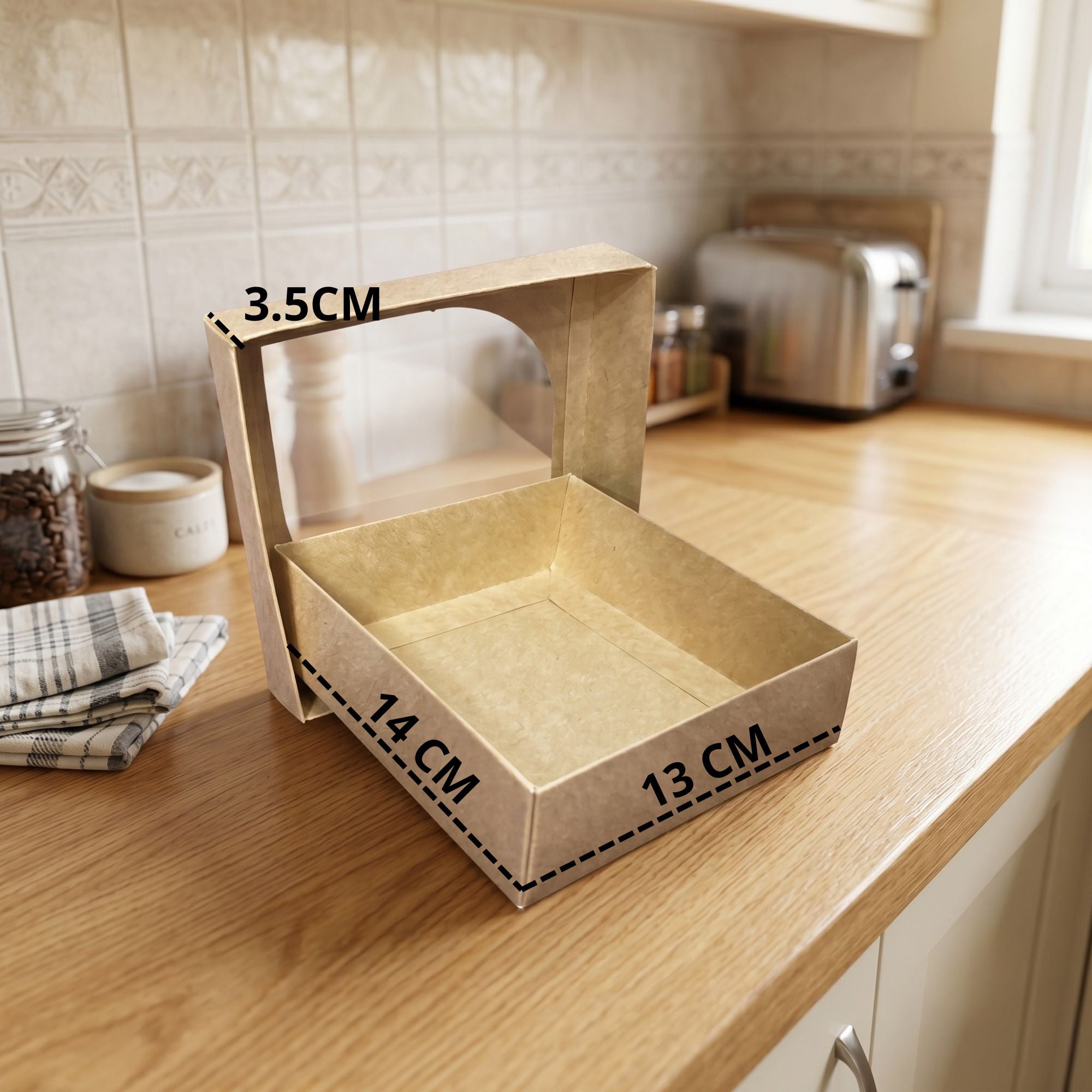 Caja Ventana Hoja 13x14x3.5