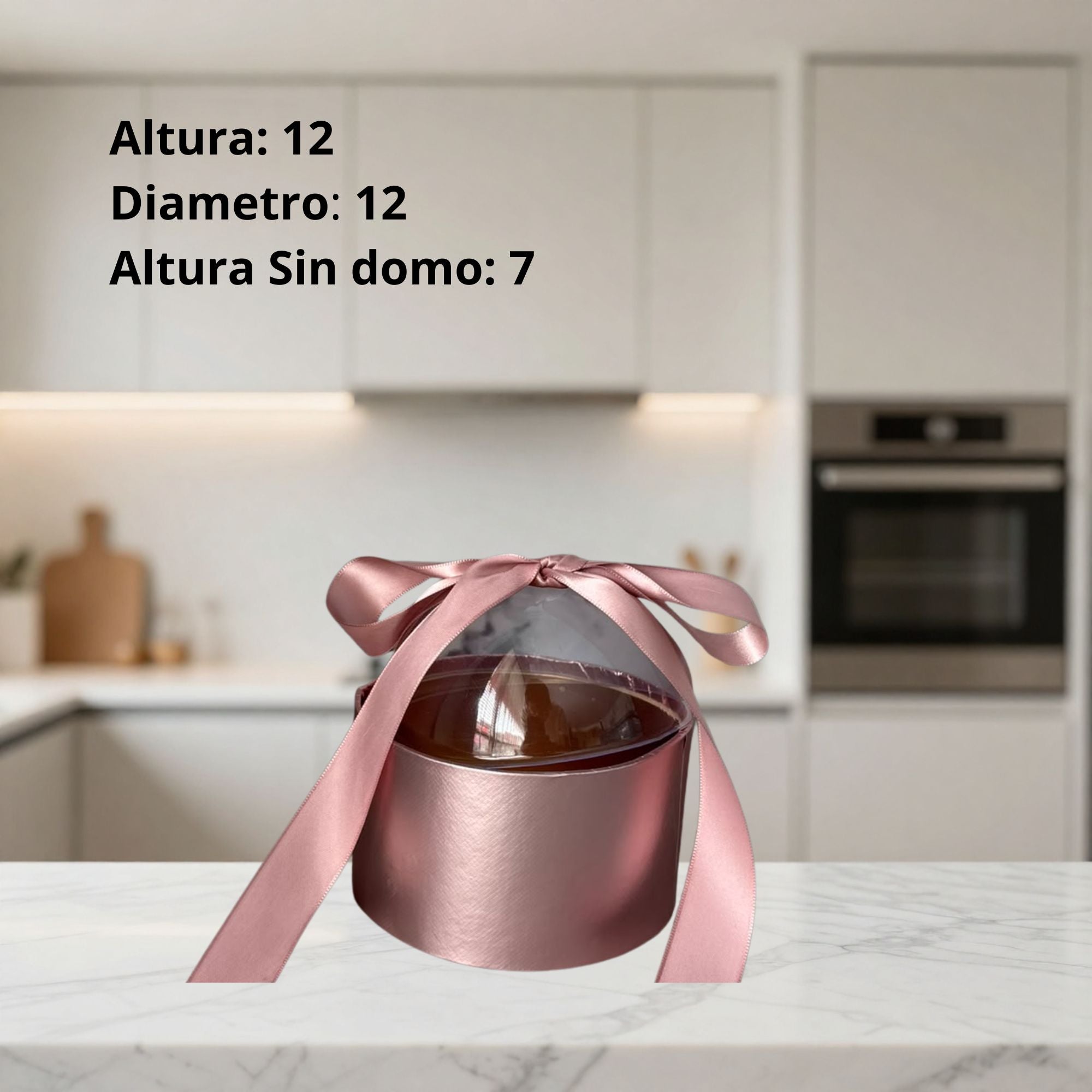 Caja Buquet Regalo Con Domo