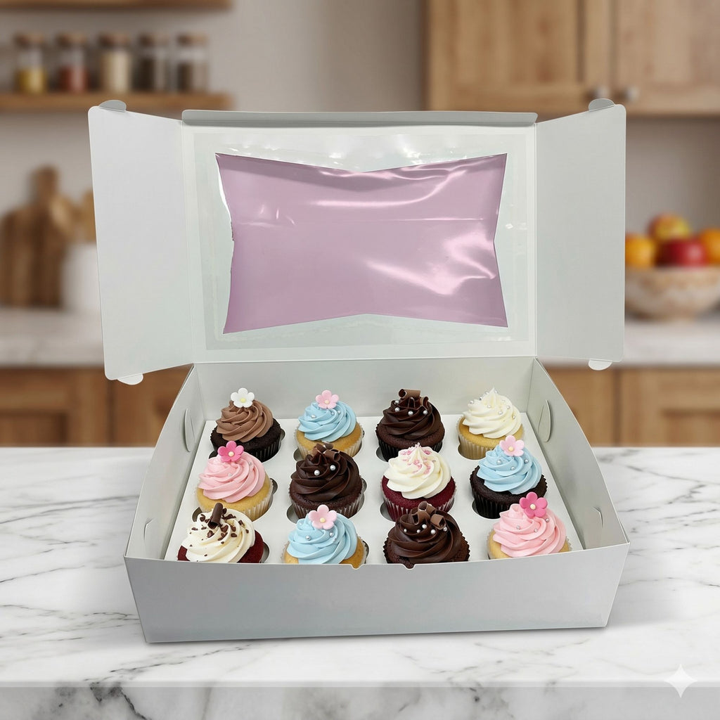 Caja Para 12 Cupcakes 27x24.5x9.5
