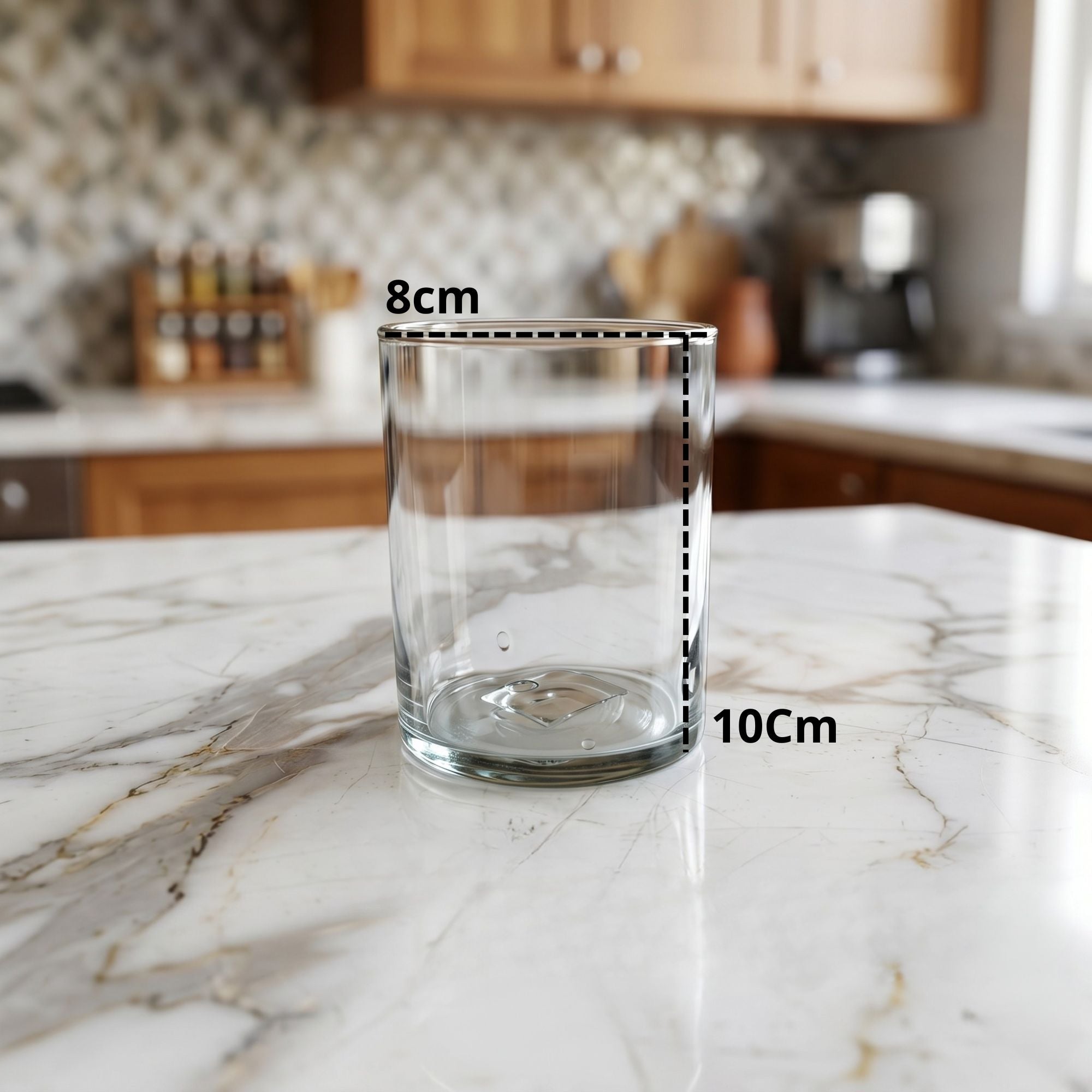 Vaso Vidrio Velon 8X10