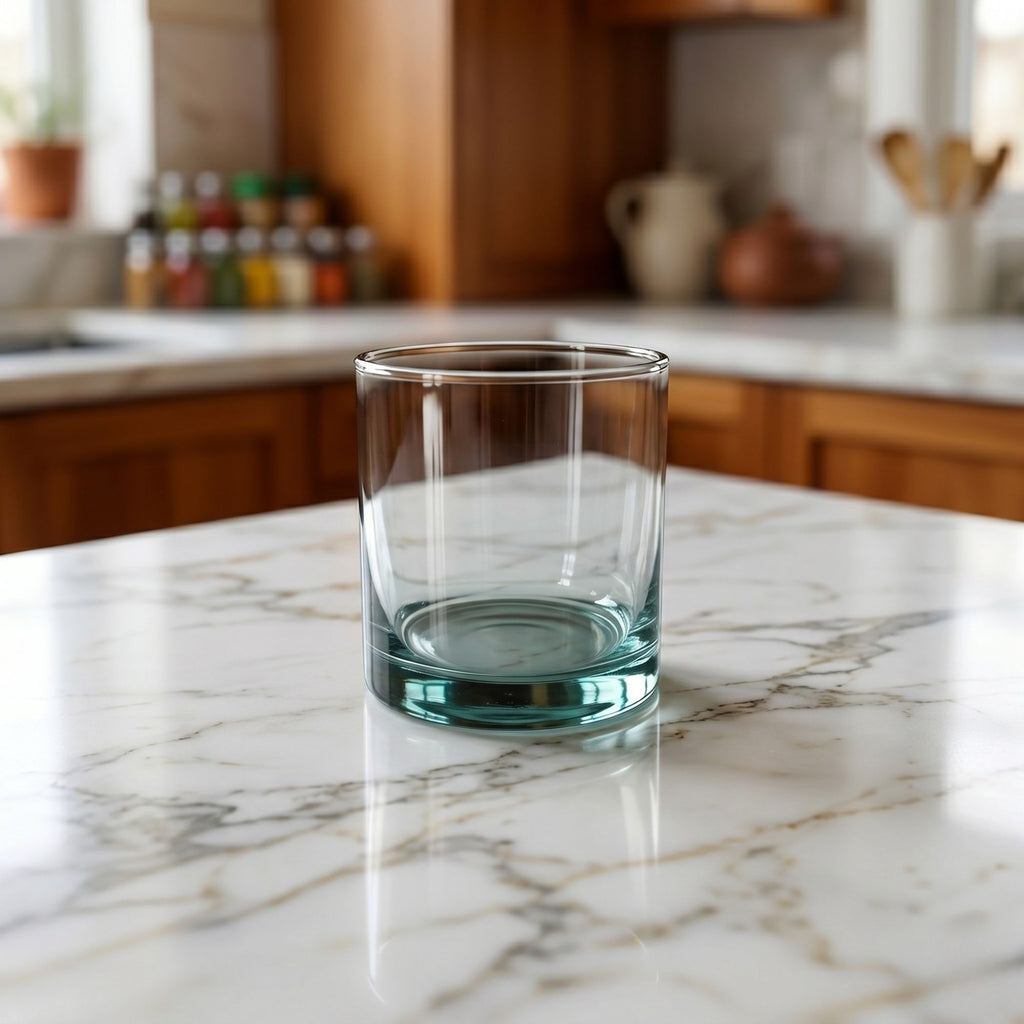 Vaso Vela Vidrio 8x8