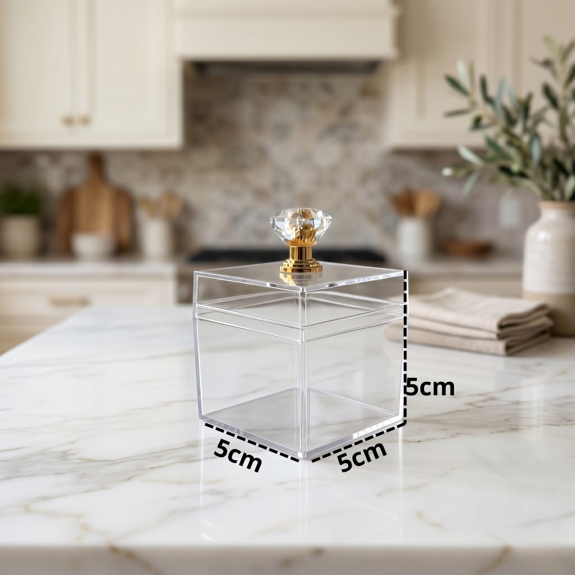 Estuche Acrilico 5x5x5