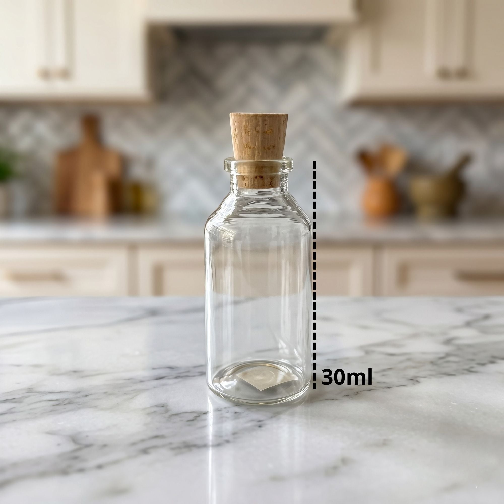 Botella Vidrio Corcho 30ML