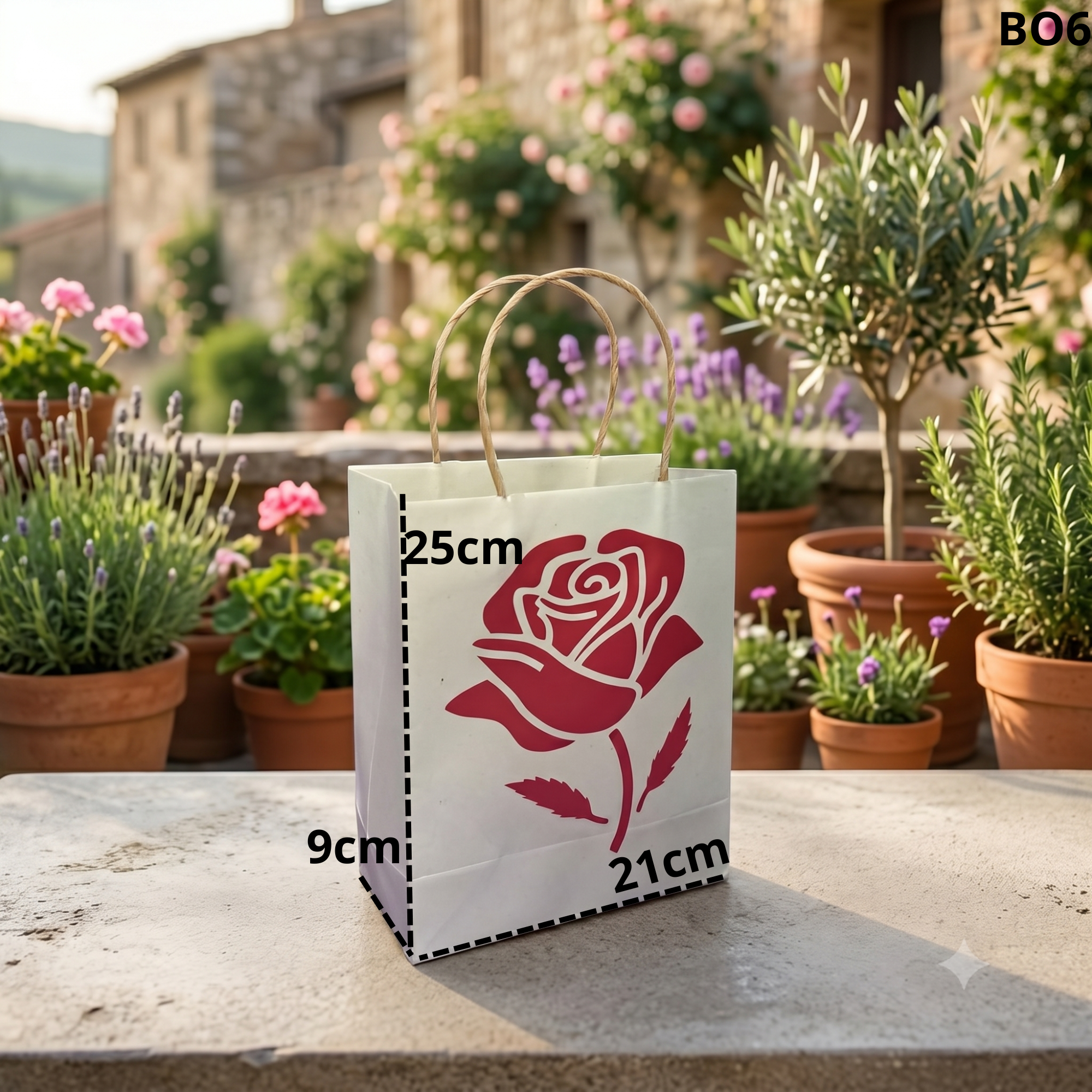 Bolsa Manija Kraft  21x9x25