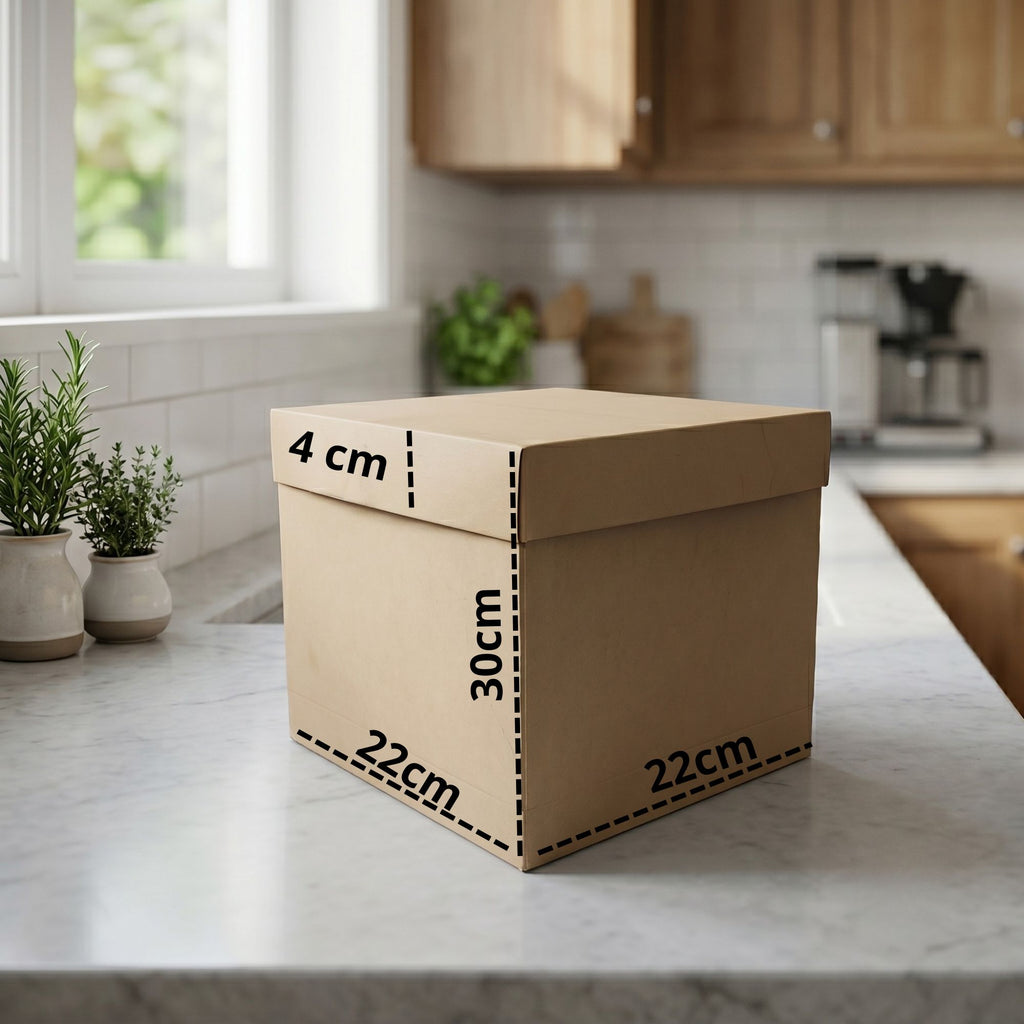 Caja Cubo Altura 30  22x22x30