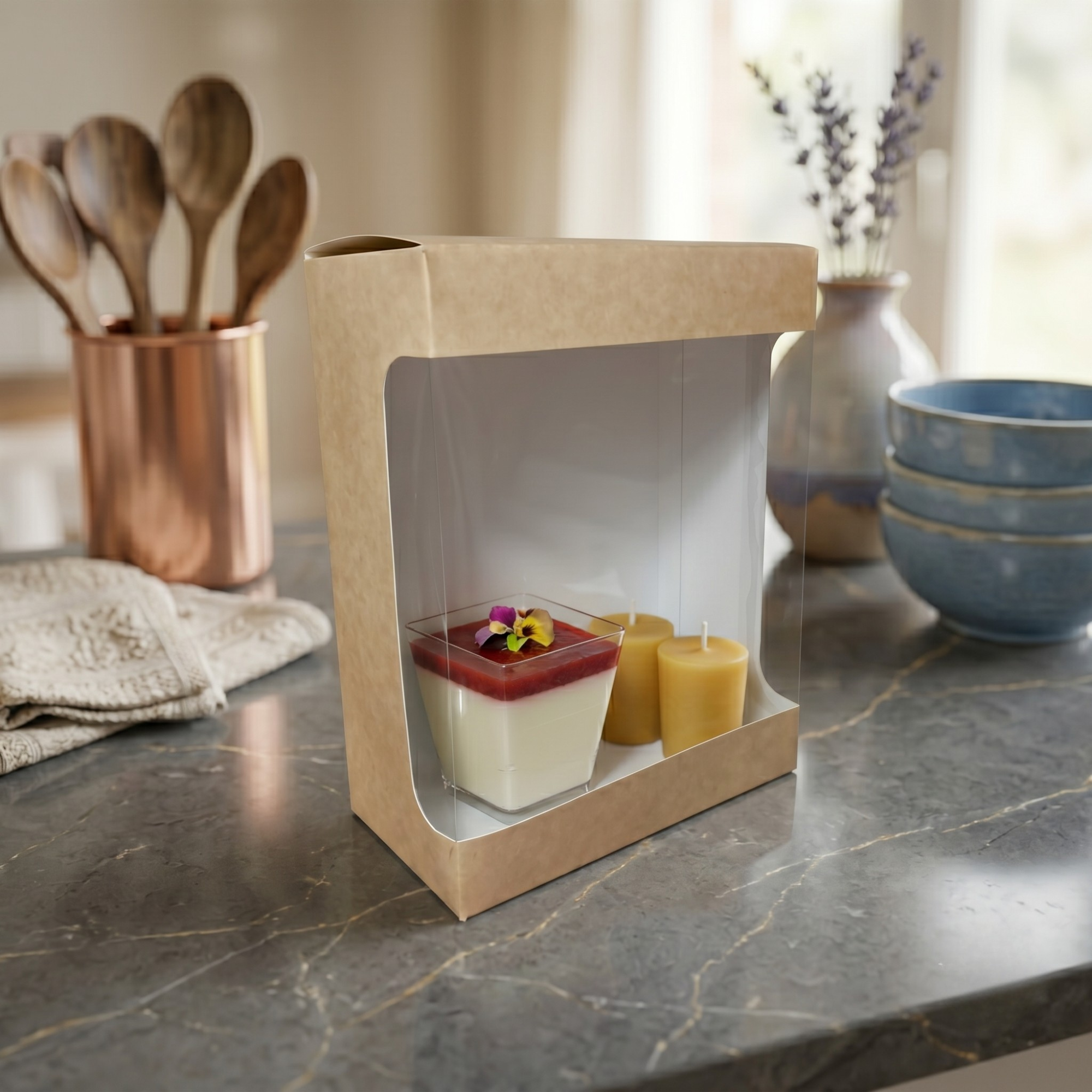 Caja Rectangular Con Ventana 16.5x8x21.5