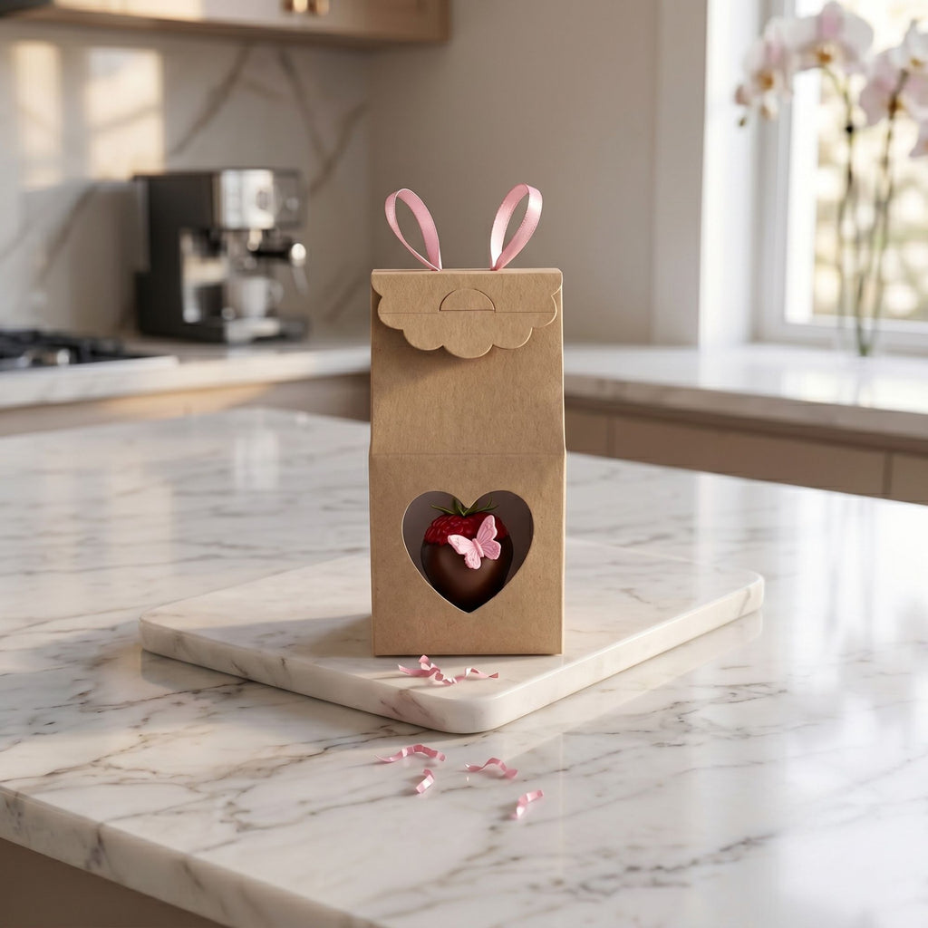 Caja Corazon Mini Ventana 6x6x13