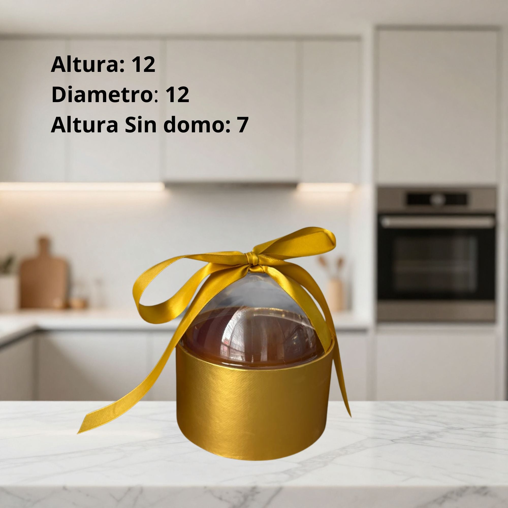 Caja Buquet Regalo Con Domo
