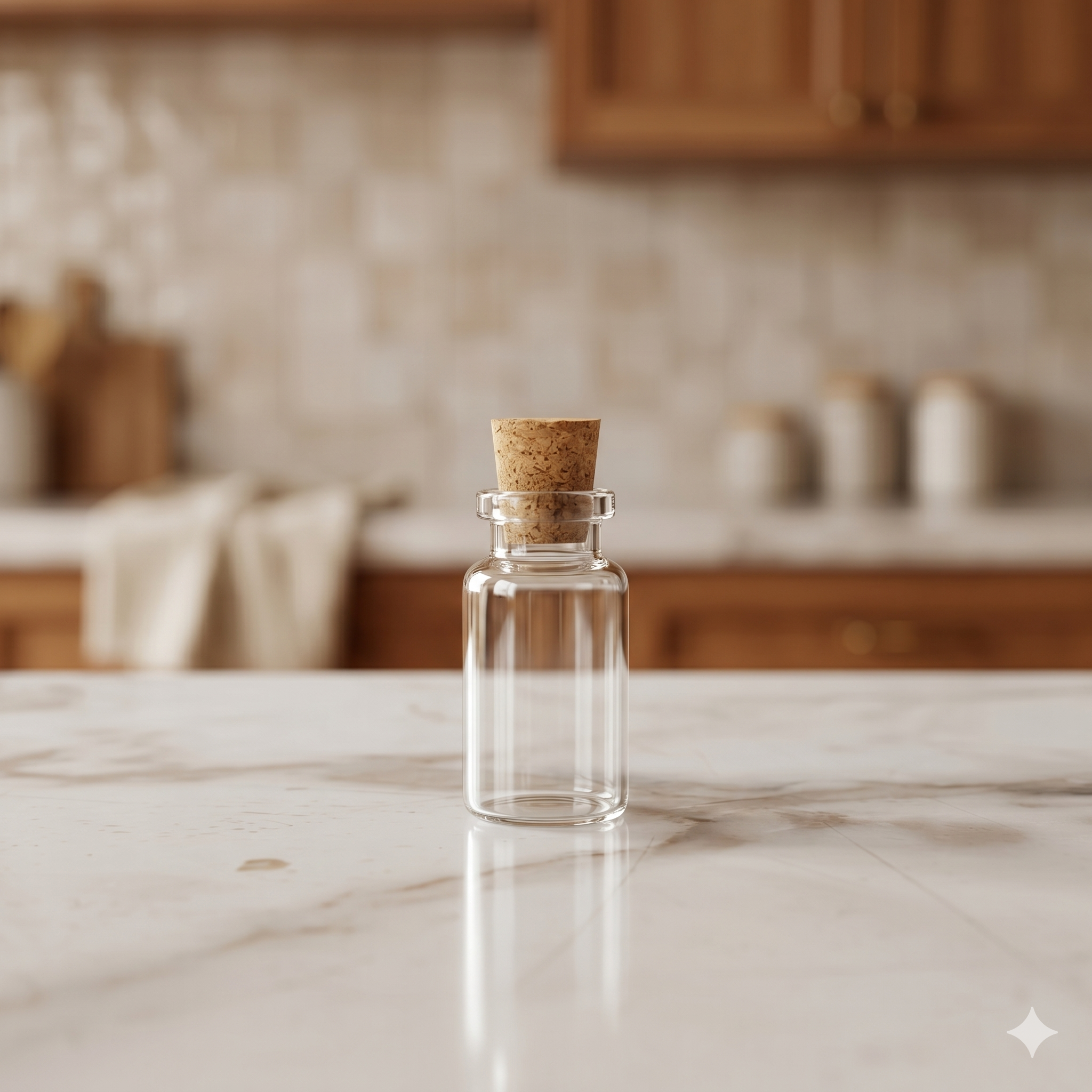 Botella Vidrio Vial 10 ML Corcho