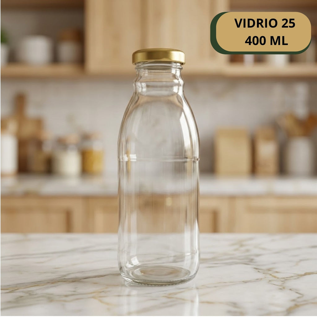 Botella Vidrio 25 X 400 ML