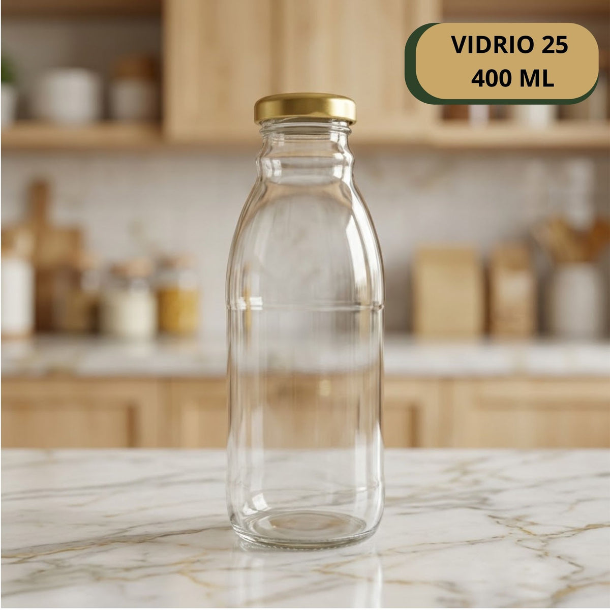 Botella Vidrio 25 X 400 ML
