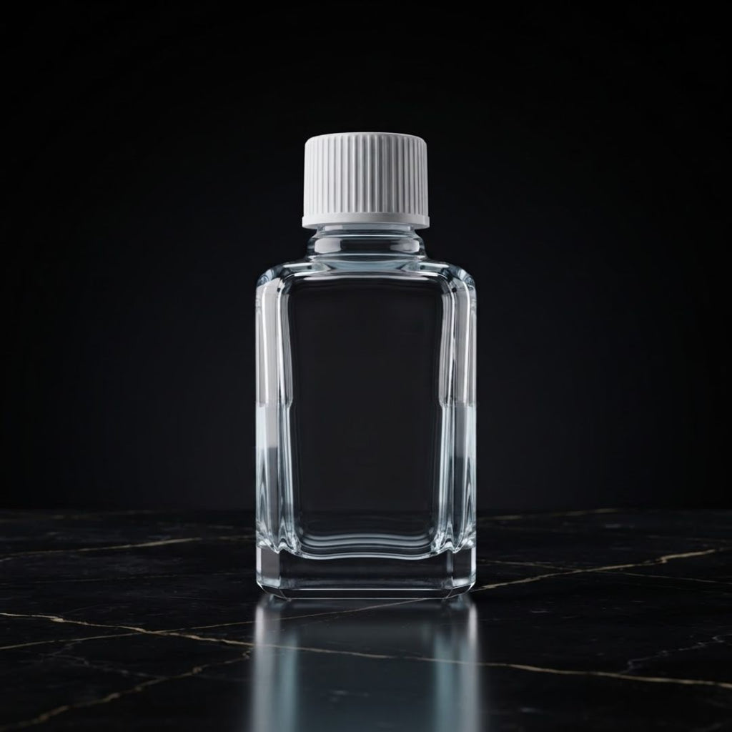 Vidrio Botella Cuadrada 30 ML