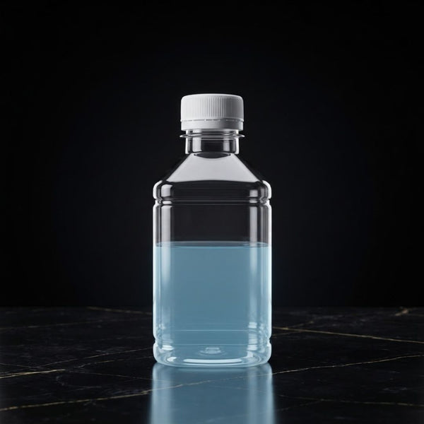 Botella Plástica Cuadrada 250 ML + Tapa