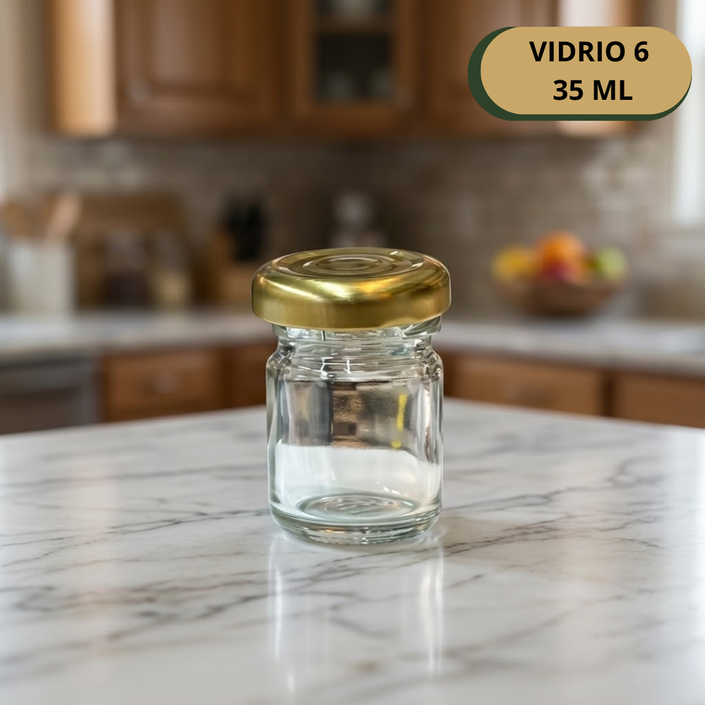 Botella Vidrio 6 X 35 ML