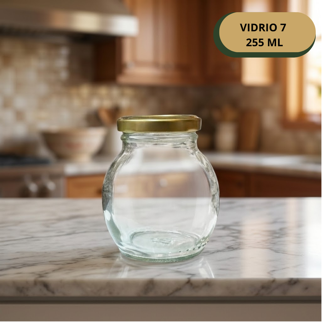 Botella Vidrio 7 Bombillo  255 ML
