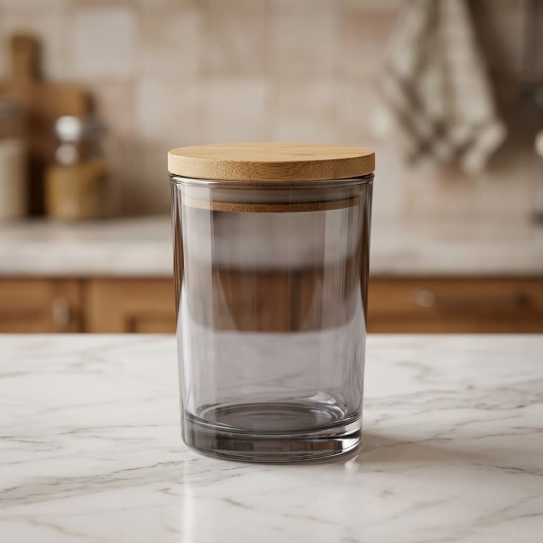 Vaso Old Oscuro + Tapa Madera