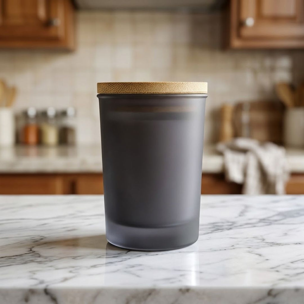 Vaso Old Oscuro + Tapa Madera