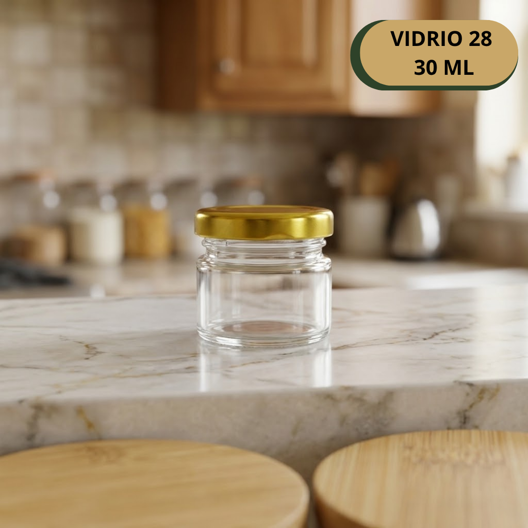 Botella Vidrio 28 X 30 ML