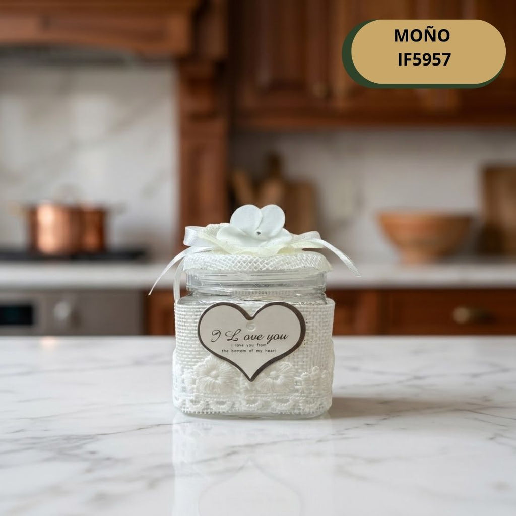 Tarro Plastico Moño IF5957
