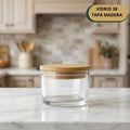 Vidrio 38 +Tapa Madera 140 ML