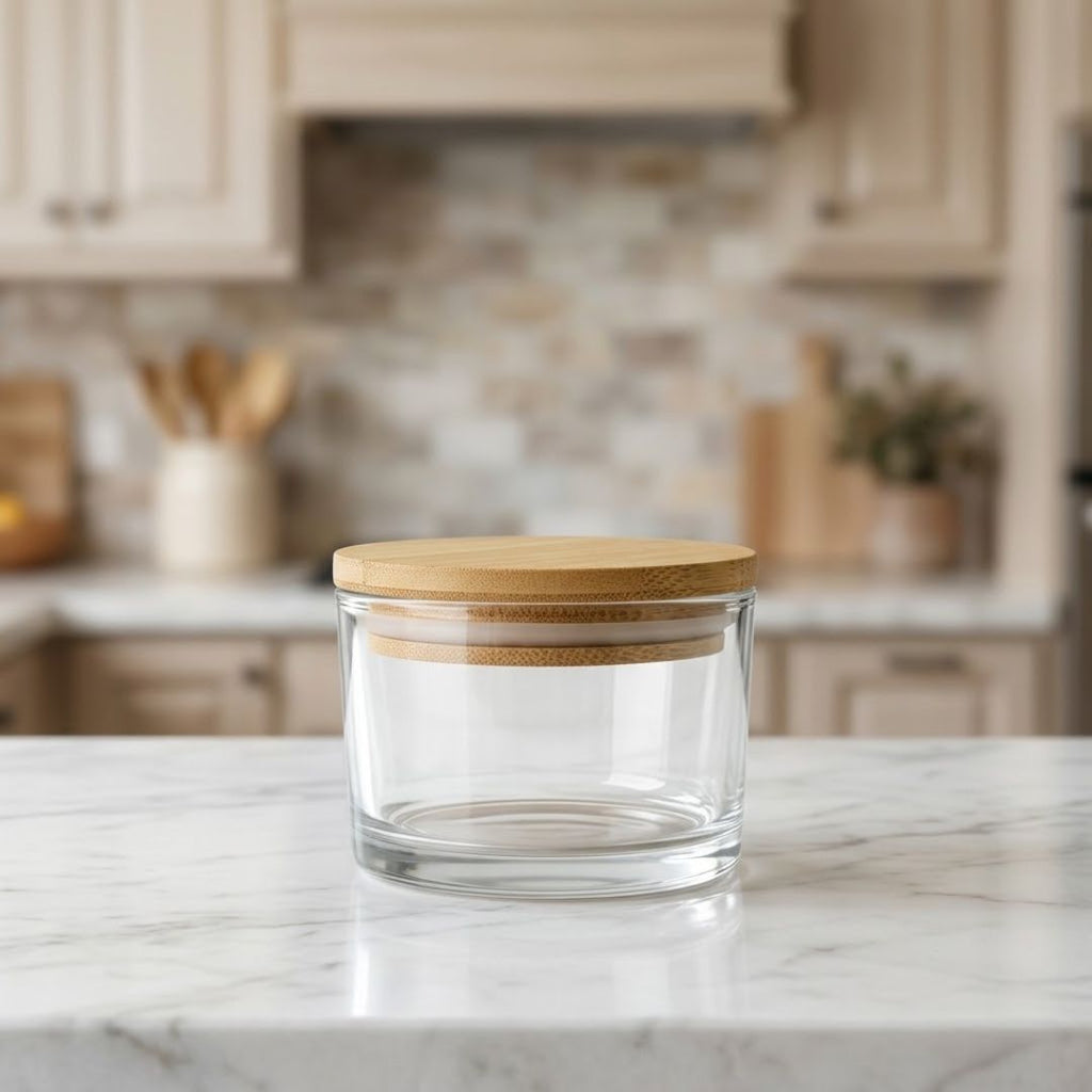 Vidrio 38 +Tapa Madera 140 ML
