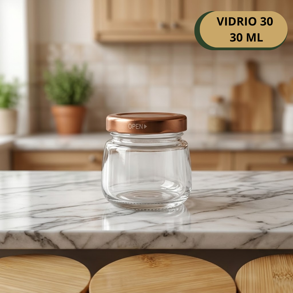 Botella Vidrio 30 FR30 30ML Con Tapa