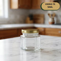 Botella Vidrio 75 X 50 ML Hexagonal