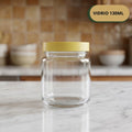 Botella Vidrio 130 ML + Tapa Plastica