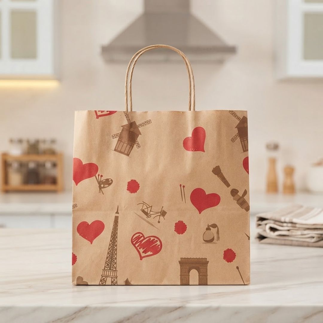 Bolsa Kraft Corazon (BHMTPP)