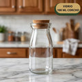 Frasco Vidrio 100 ML + Corcho