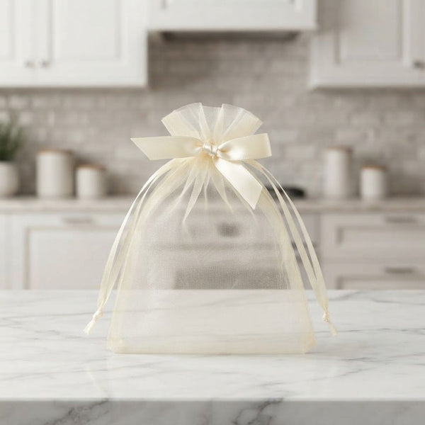 Bolsa Organza Moño 10X12