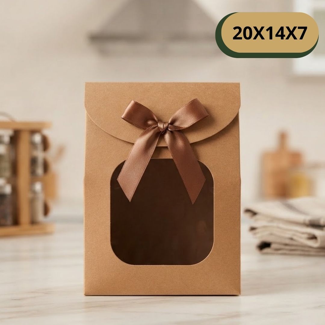 Bolsa Caja Kraft Con Moño